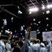 Skyline graduates throw their caps in the air during Skyline High School's first commencement at the EMU Convocation Center June 11.
Jeffrey Smith | AnnArbor.com